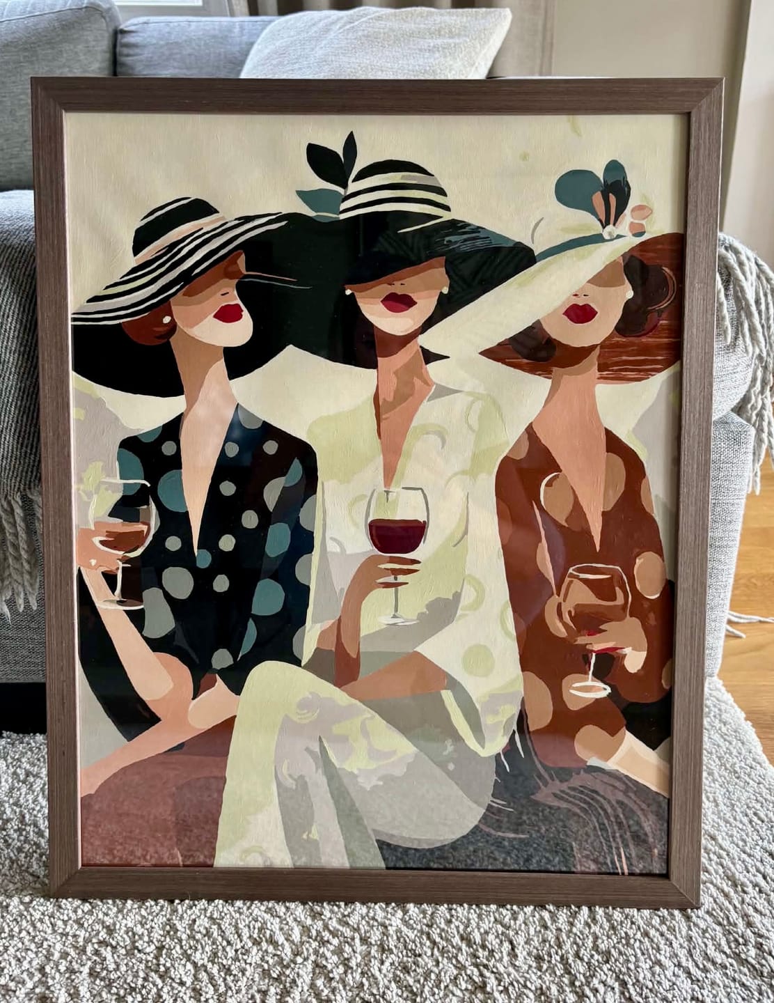 Customer photo review of Wine time | Paint by Number