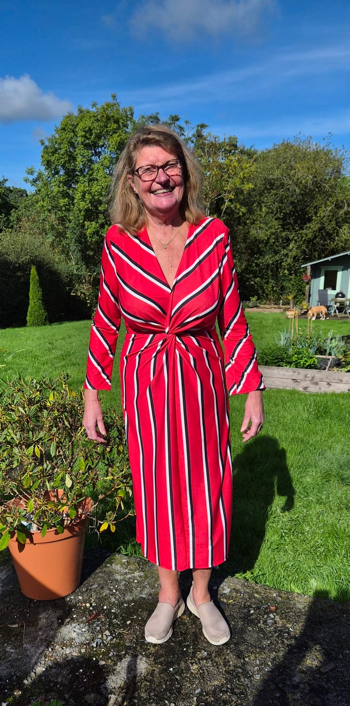 Customer photo review of Special Offer Red Stripe Jersey Fabric - 5m Pre-cut