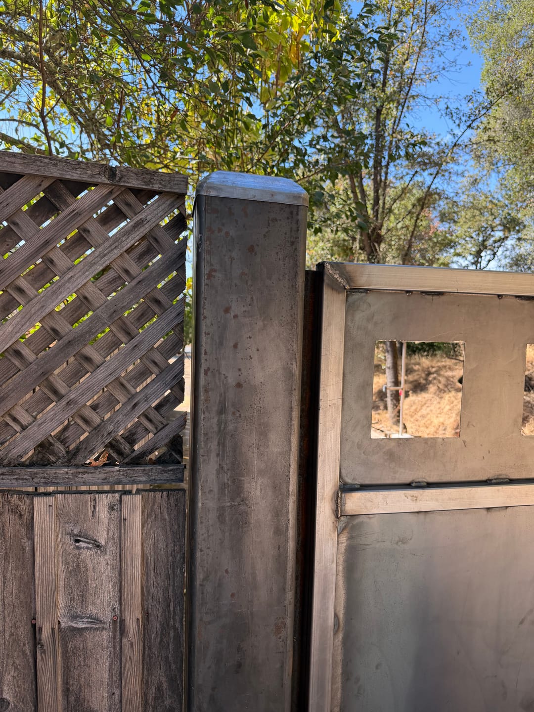 Customer photo review of Heavy Duty Domed Steel Post Cap (Multiple Post Sizes Available)