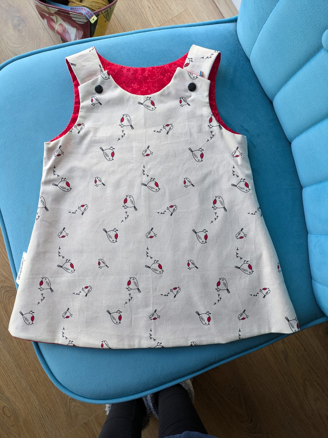 Customer photo review of Little Robin Christmas Cotton Fabric