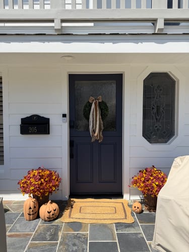 Customer photo review of Falling Leaves Wreath Ribbon