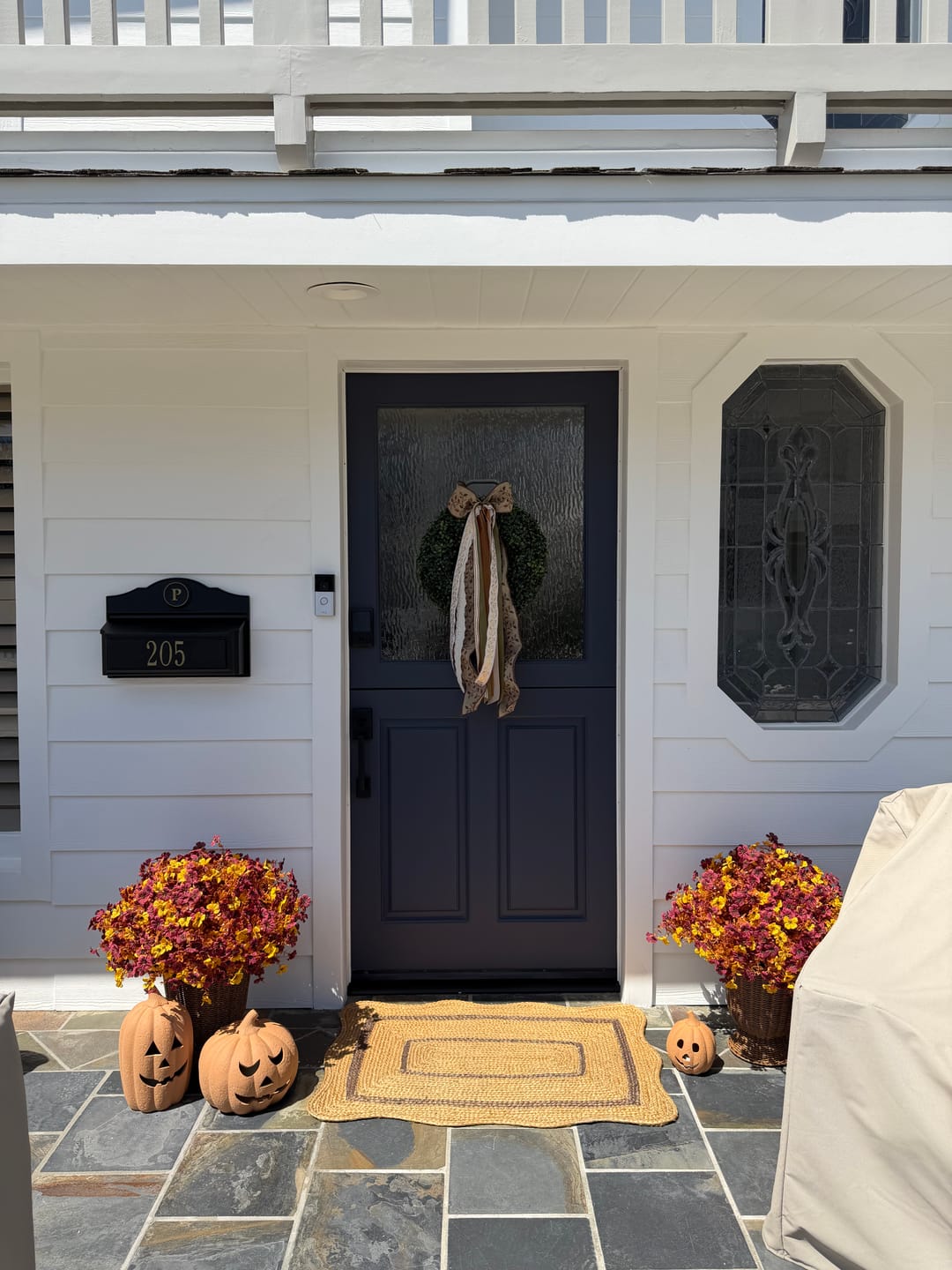 Customer photo review of Falling Leaves Wreath Ribbon