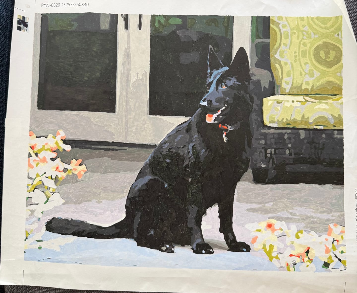Customer photo review of Custom Paint By Numbers Kit – Turn Your Favorite Photo Into Art