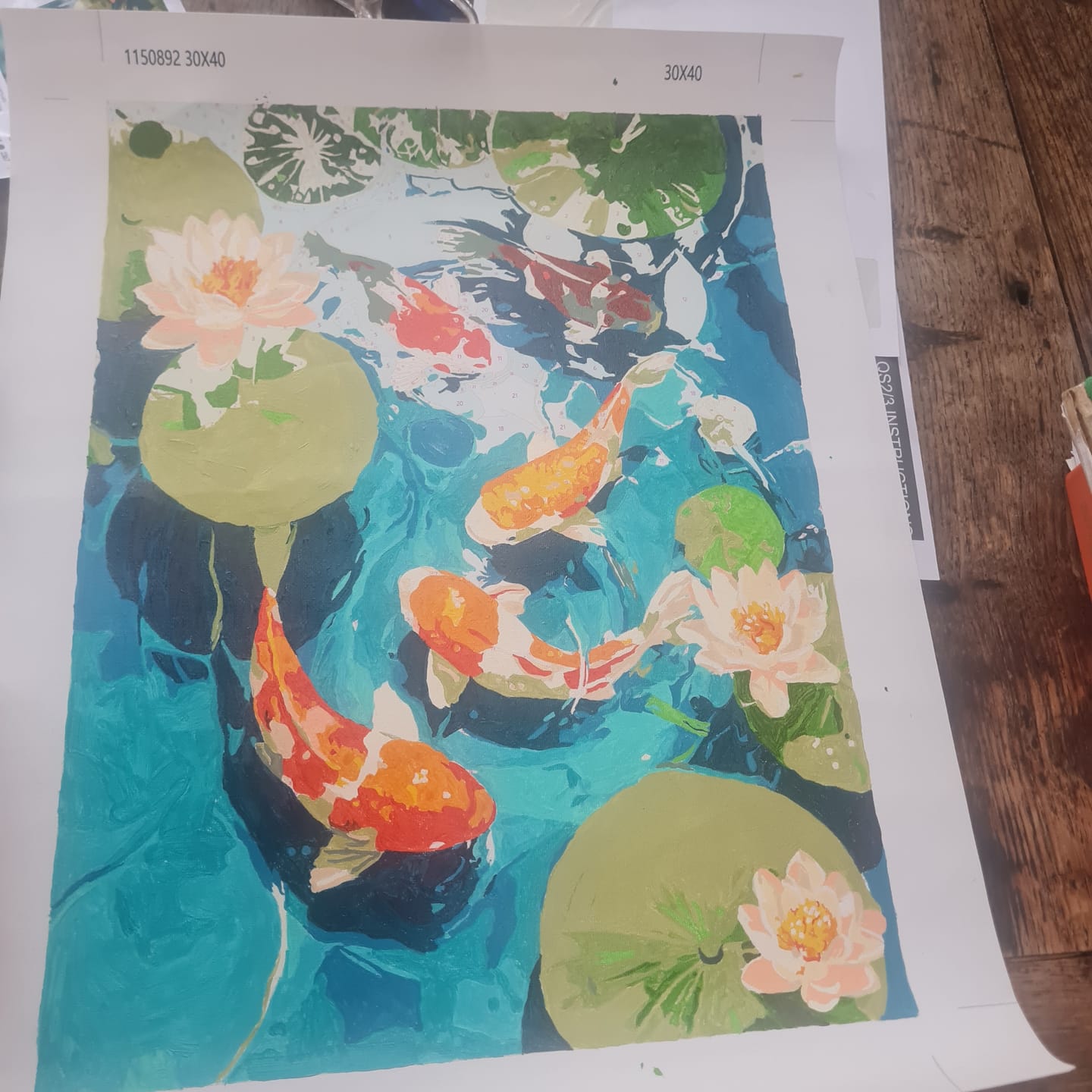 Customer photo review of Surprise Painting | Paint by Numbers