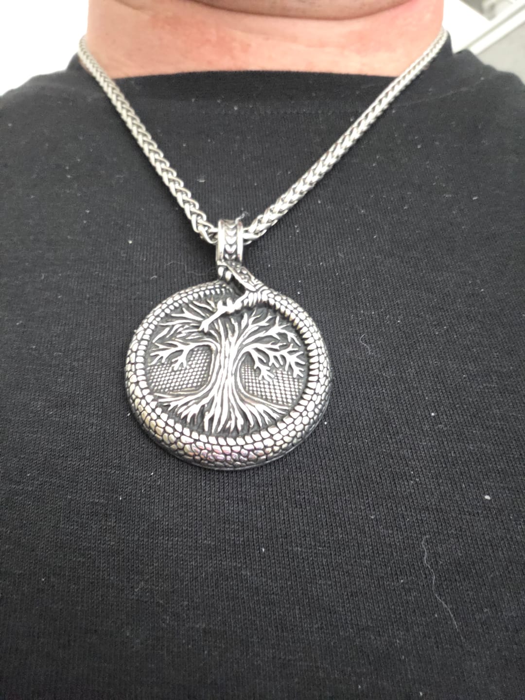 Customer photo review of Yggdrasil Necklace