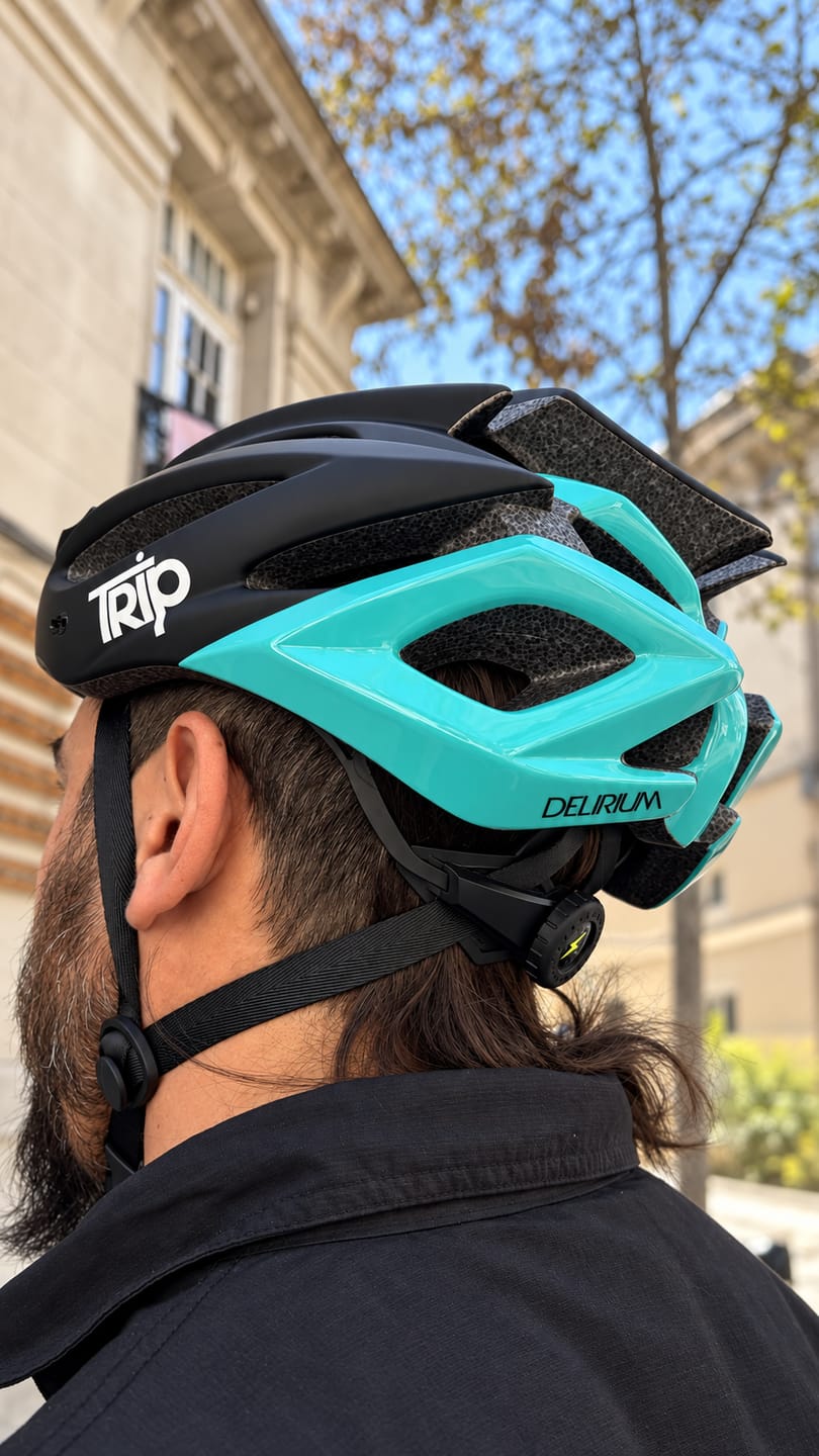 Customer photo review of CASCO TRIP MTB DELIRIUM ROAD BLACK/TURQ
