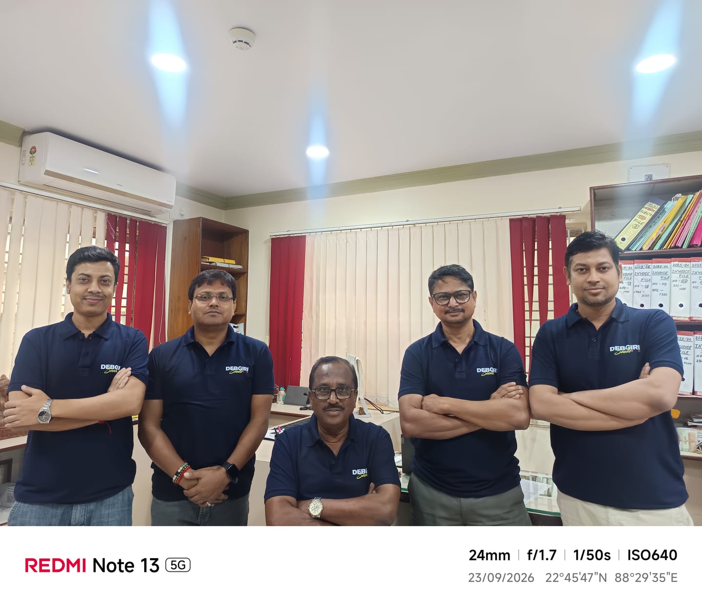 Customer photo review of Customized Polo T-Shirt With Your Company Logo | Order Logo Printed Tees | PrintMine.in