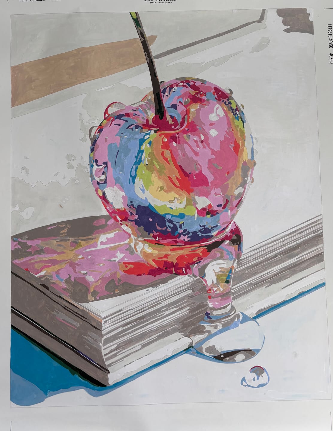 Customer photo review of Iridescent Cherry | Paint by Number