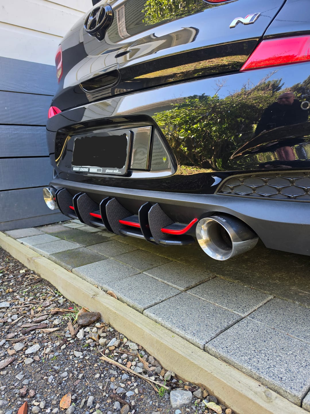 Customer photo review of i30N Hatch PD (2018-2020) Flow-Lock Rear Diffuser