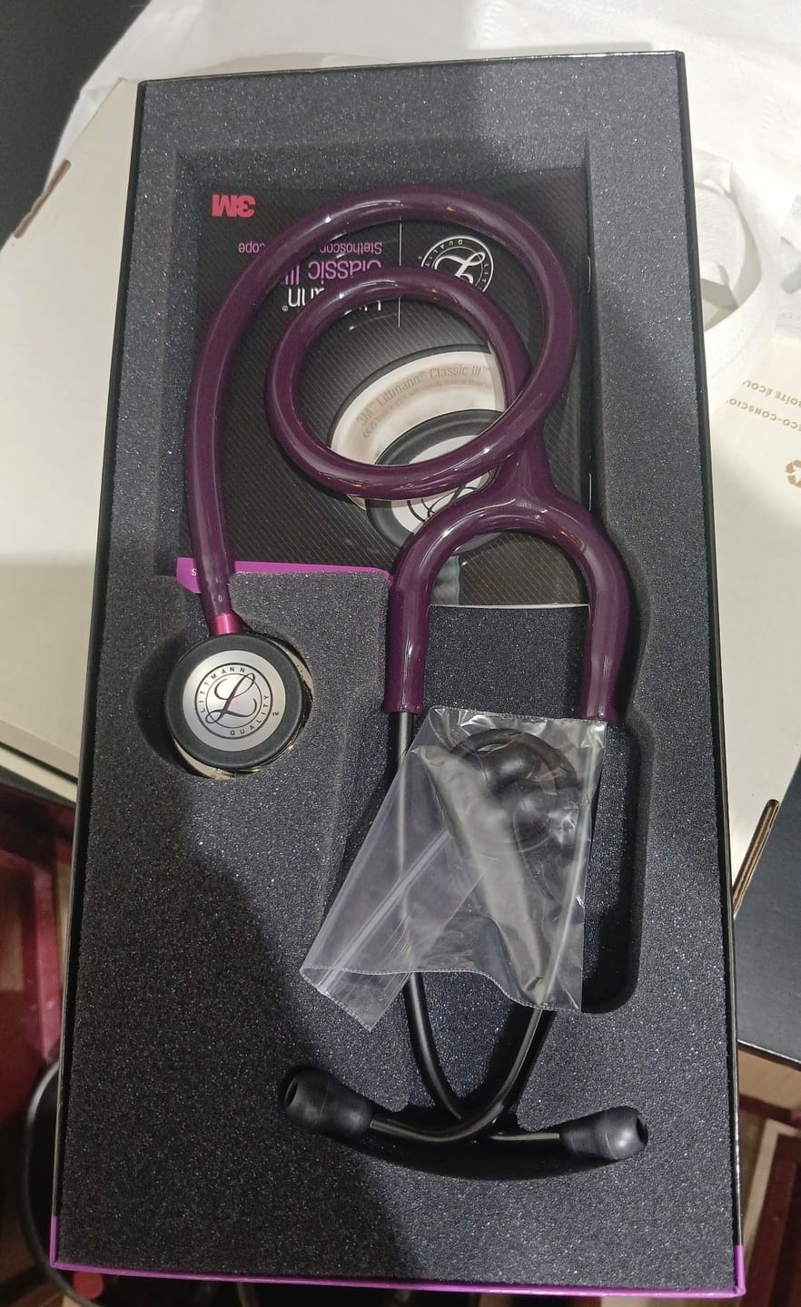 Customer photo review of Littmann Classic III Monitoring Stethoscope: Chocolate & Copper 5809