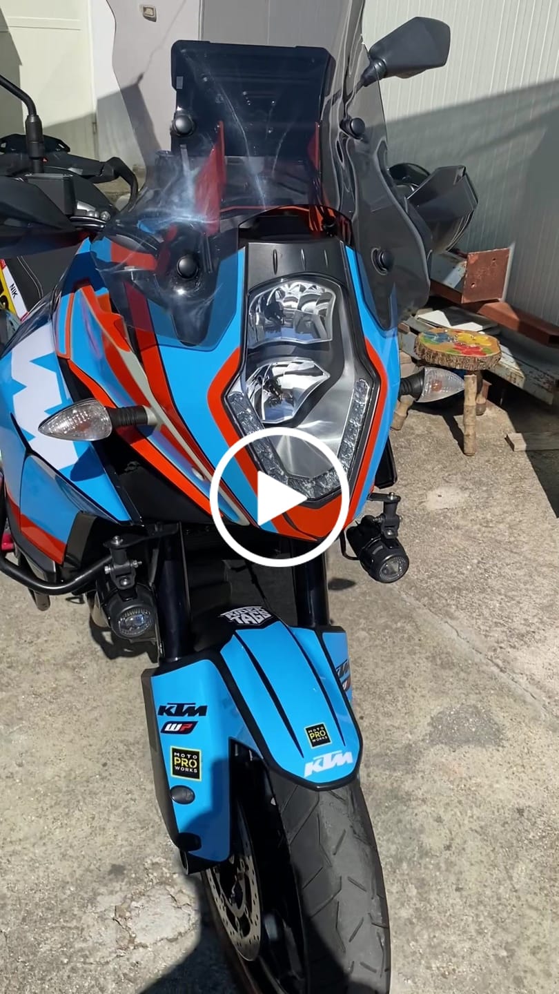 Customer video review of KTM 1050 Adventure GRAPHICS - "WAYPOINTER" (Ocean)