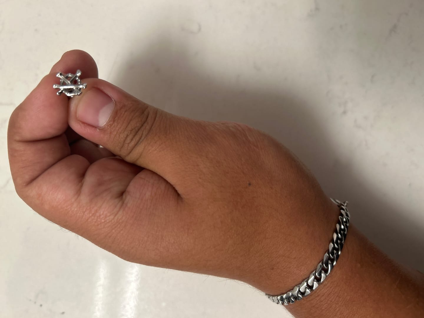 Customer photo review of ANARCHY BONE EARRING