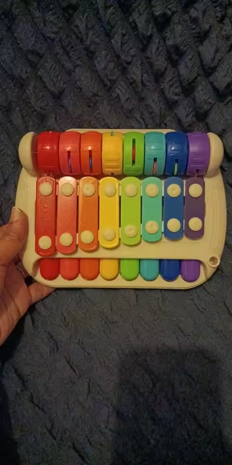Customer photo review of 2 In 1 Baby Piano & Xylophone Musical Learning Toy