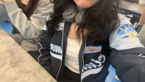 Customer photo review of Cinnamoroll Biker Fit Jacket
