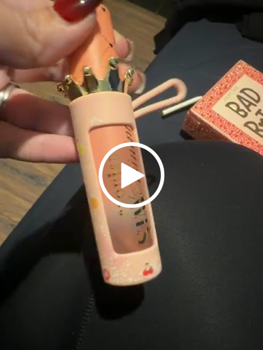 Customer video review of Lip Oil Holder
