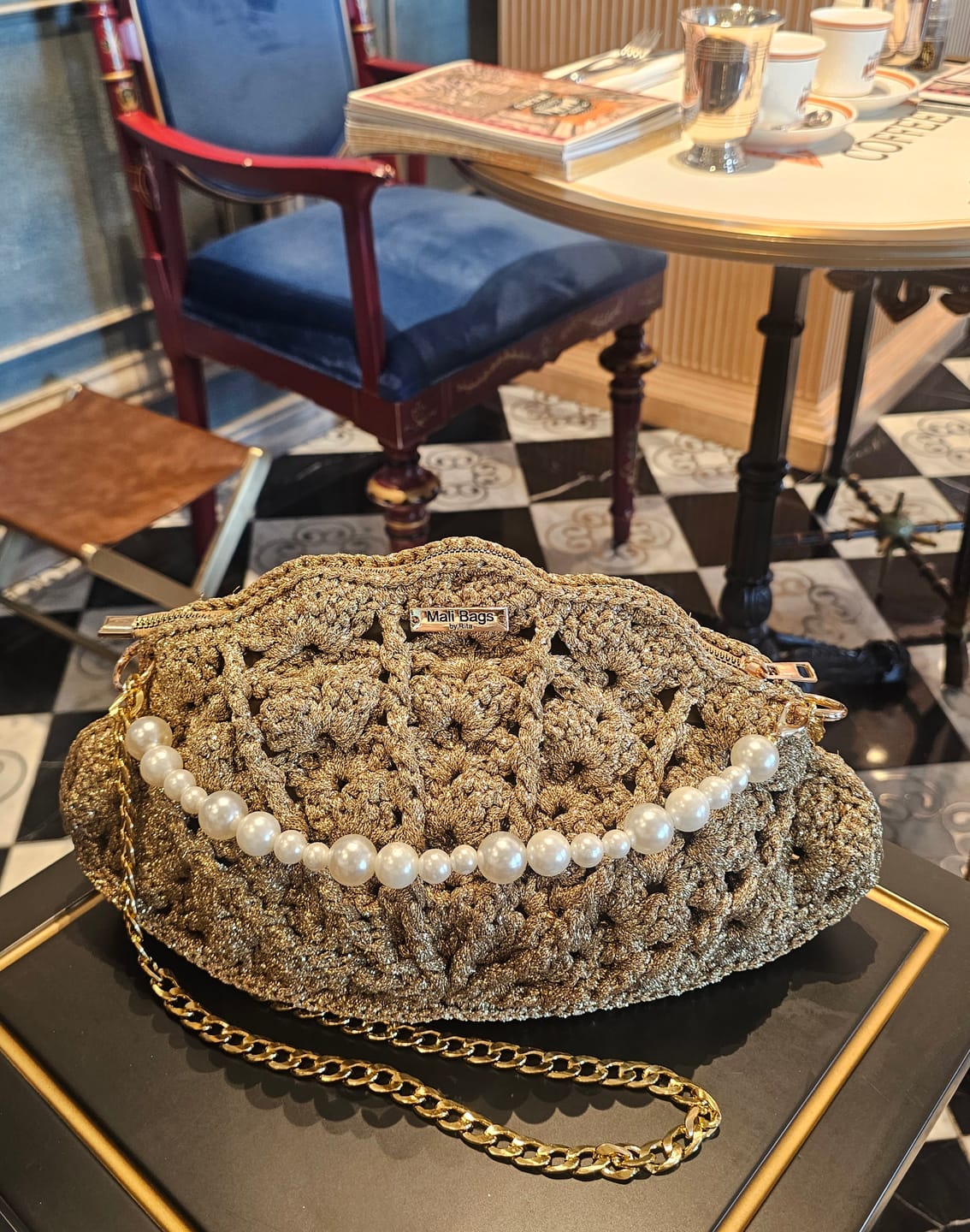 Customer photo review of Arabella clam shell GOLD