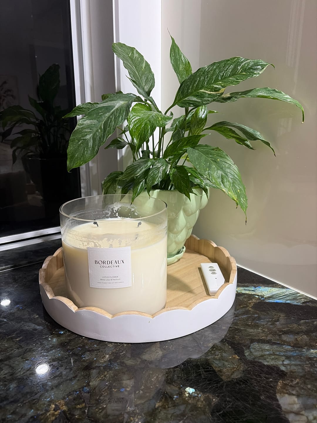 Customer photo review of LOTUS FLOWER - Lotus, Vanilla & Patchouli Large Deluxe Candle