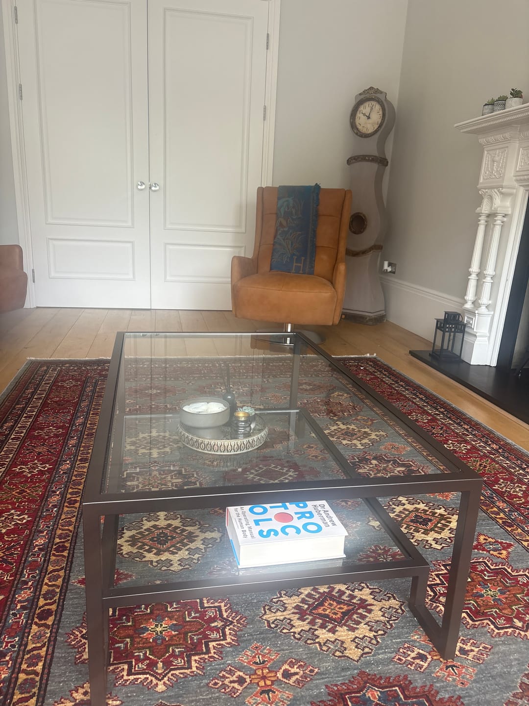 Customer photo review of Hudson Glass Metal Coffee Table - Made To Measure
