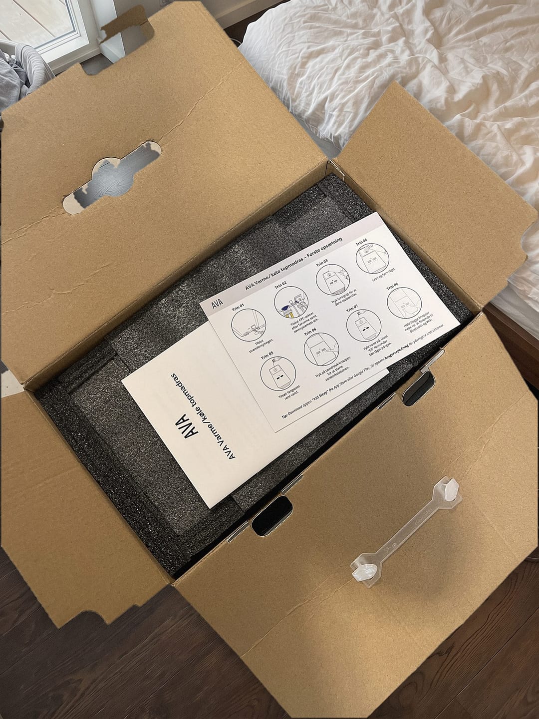 Customer photo review of AVA SleepPod 2.0 – Topmadras med indbygget køling & varme