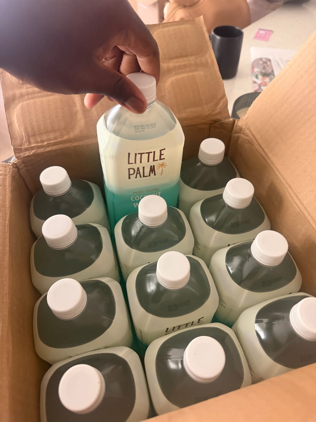 Customer photo review of Young Coconut Water - 33.8oz / 12 pack