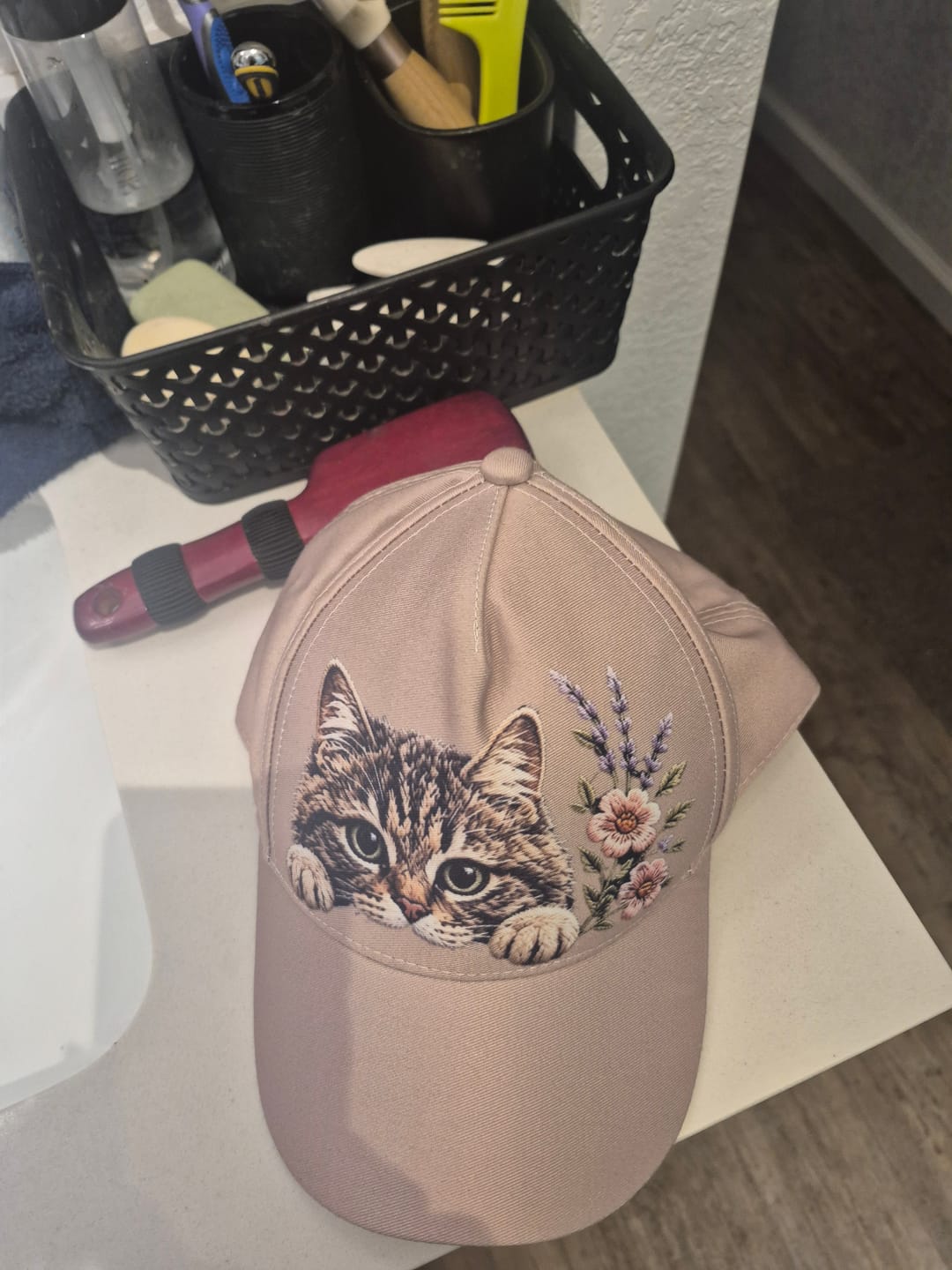 Customer photo review of Save The Cats Embroidered Cap