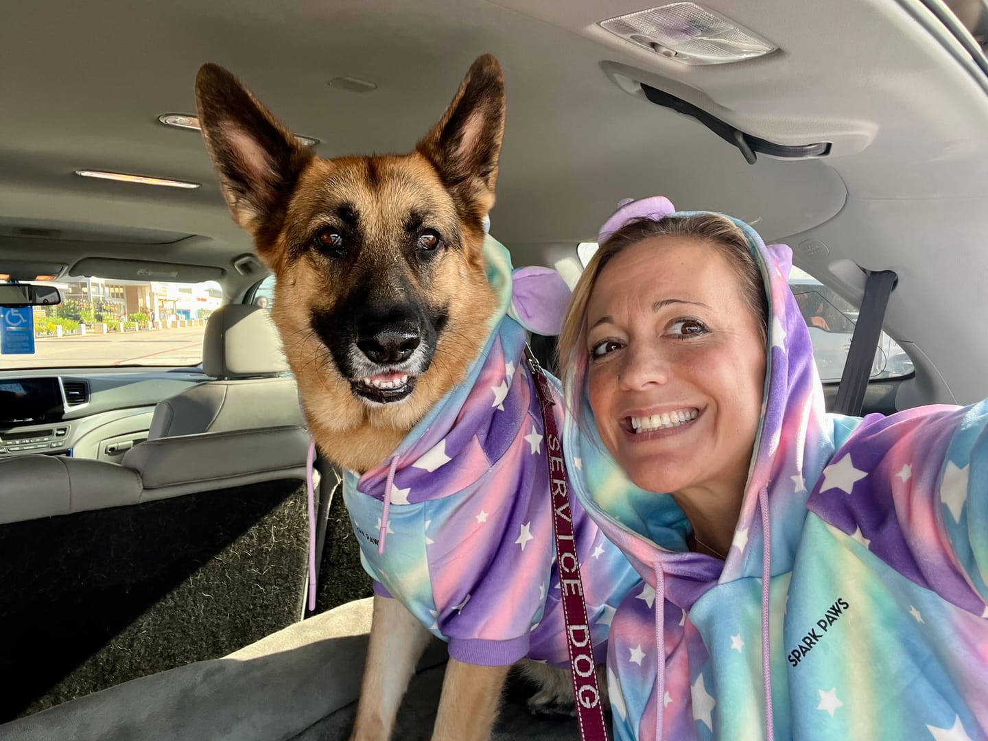 Customer photo review of Halloween Human Hoodie - Unicorn