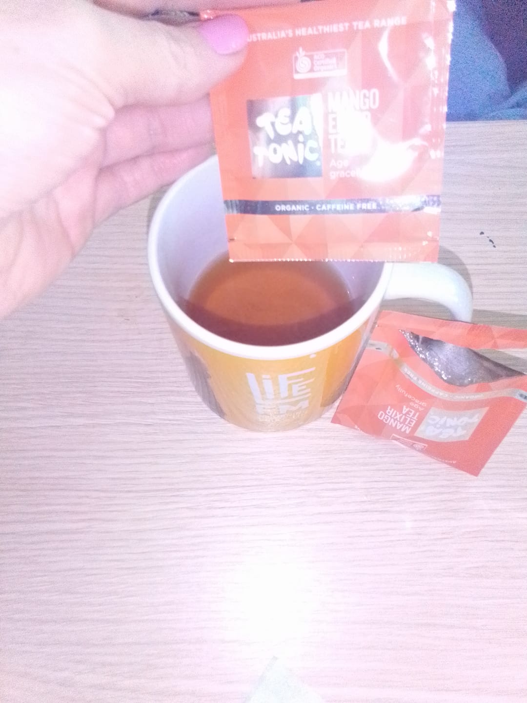 Customer photo review of Tea Tonic Mango Elixir Tea - 20 teabags