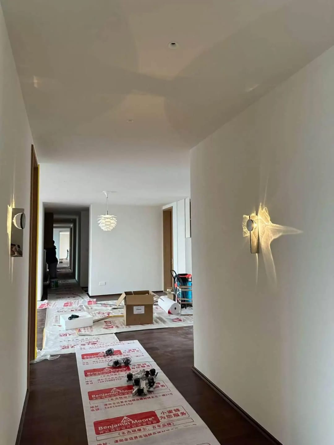 Customer photo review of Applique murale vagues lumineuses