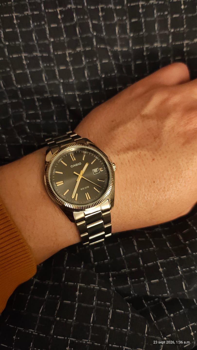 Customer photo review of Reloj Casio Análogo MTP-1302D-1A2V Negro 38,5mm