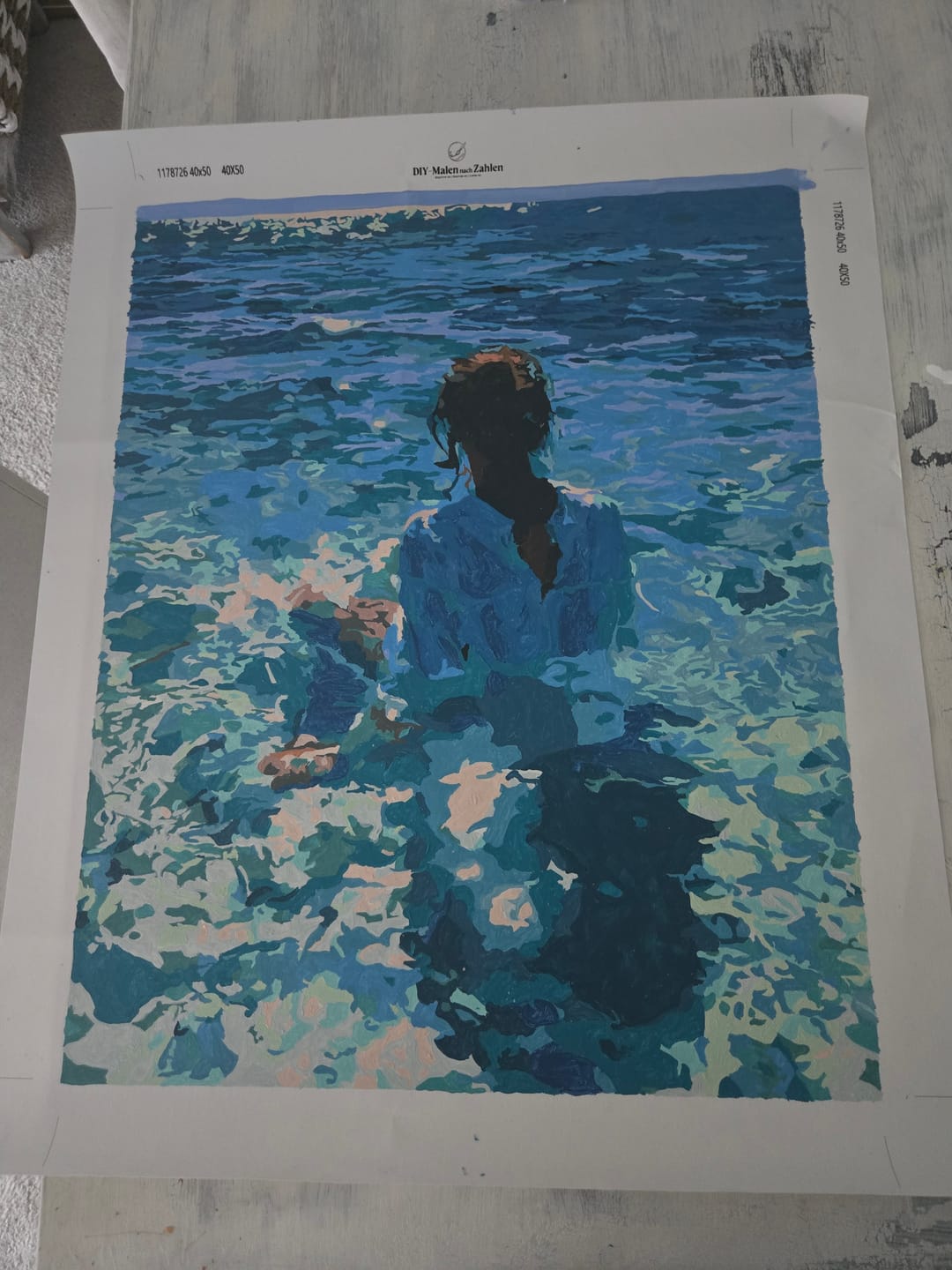 Customer photo review of Malen nach Zahlen - Salzwasser-Serenität