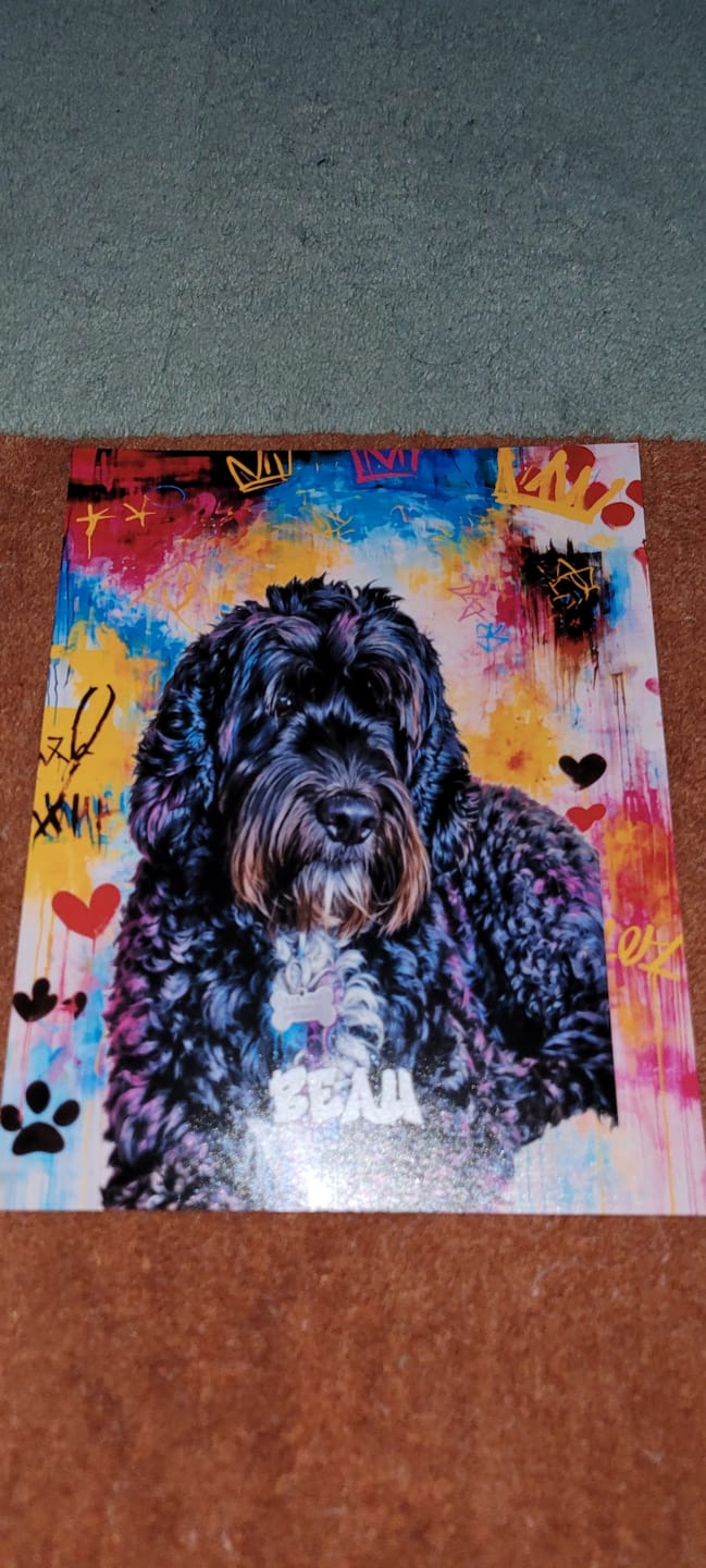 Customer photo review of Graffiti -  Personalised Poster