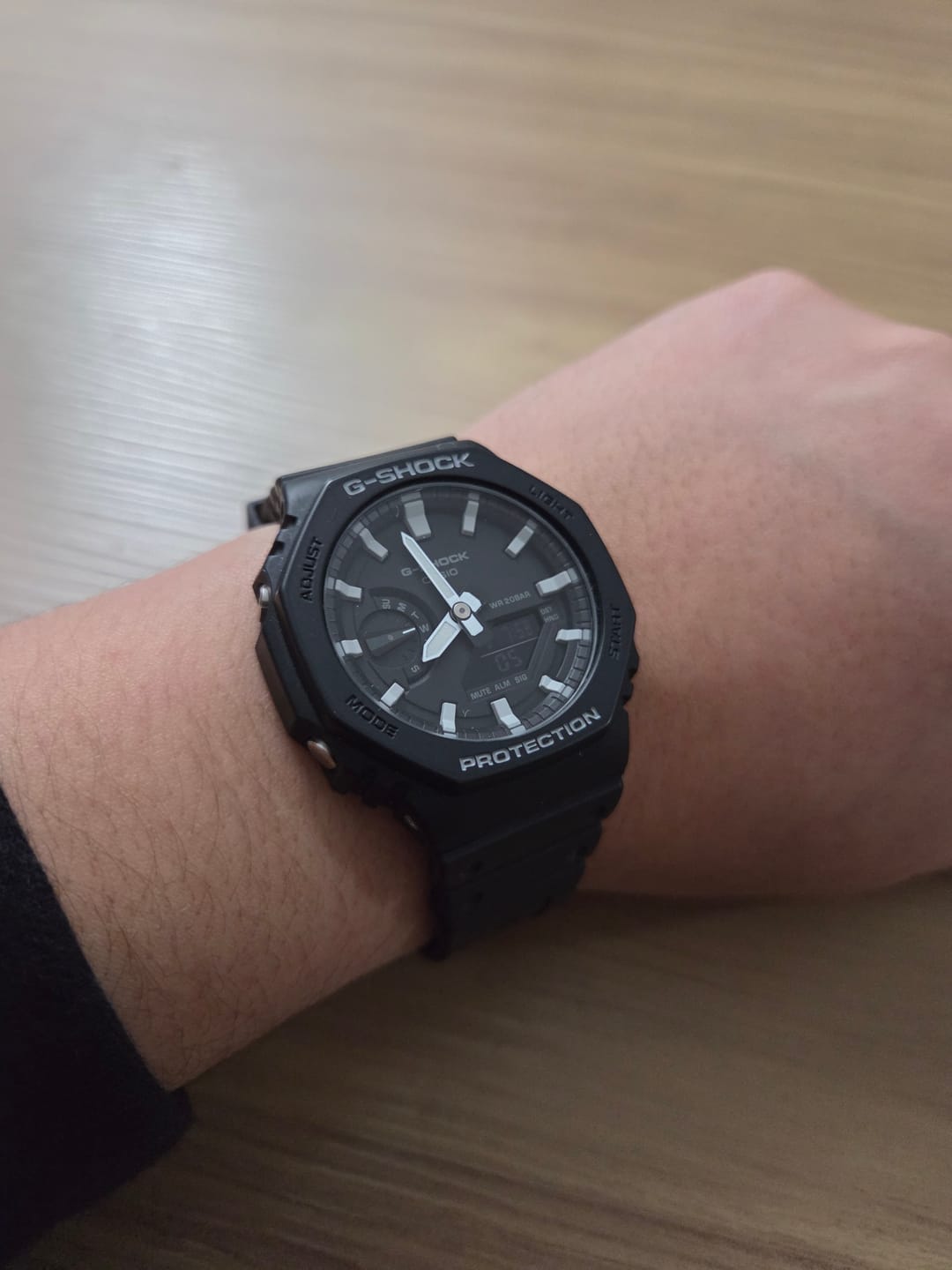 Customer photo review of Reloj Casio G-Shock Royal Oak "Casioak" GA-2100-1A Carbon Core Negro