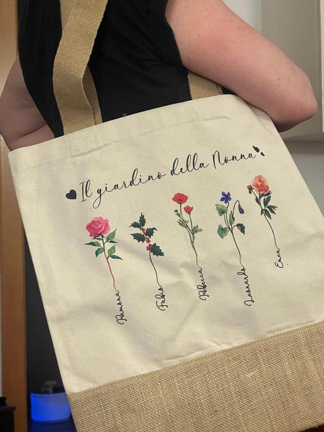 Customer photo review of Il giardino della nonna - Borsa per nonni