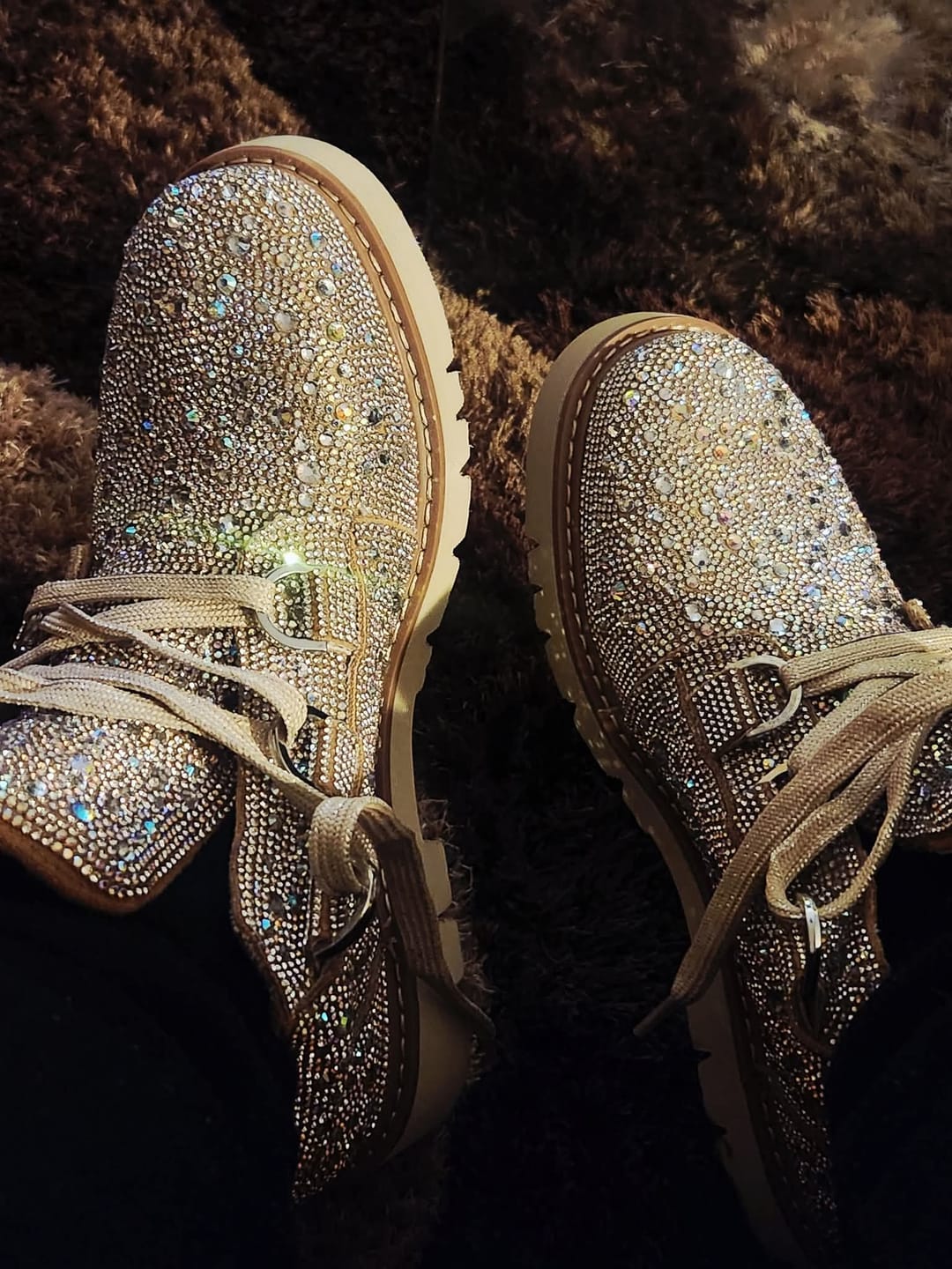 Customer photo review of Corky's Rhinestone Campfire Boots
