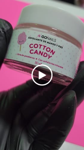 Customer photo review of Exfoliante de Manos y Pies - Cotton Candy 50 ml