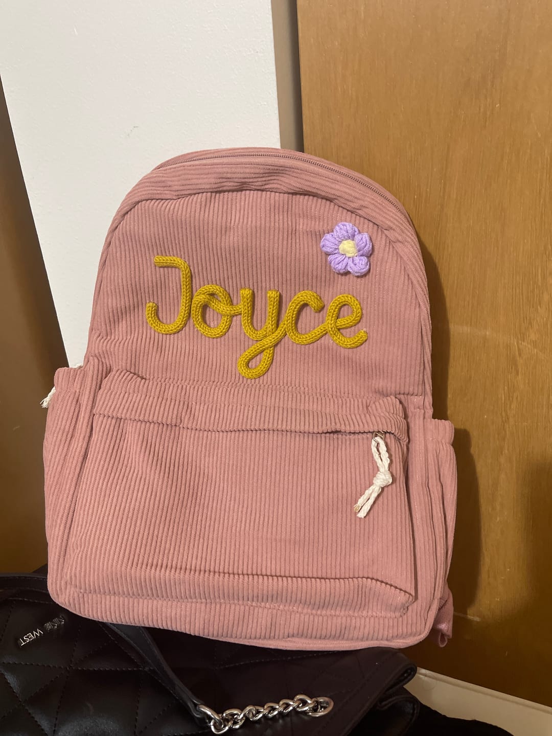 Customer photo review of K&C - Personalized Knitted Backpack