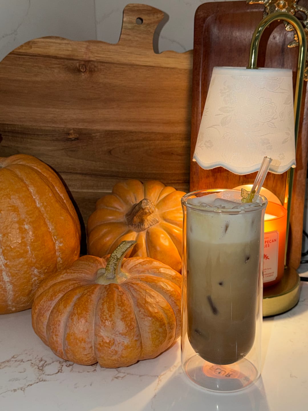 Customer photo review of FLUR Iced Coffee Glasses