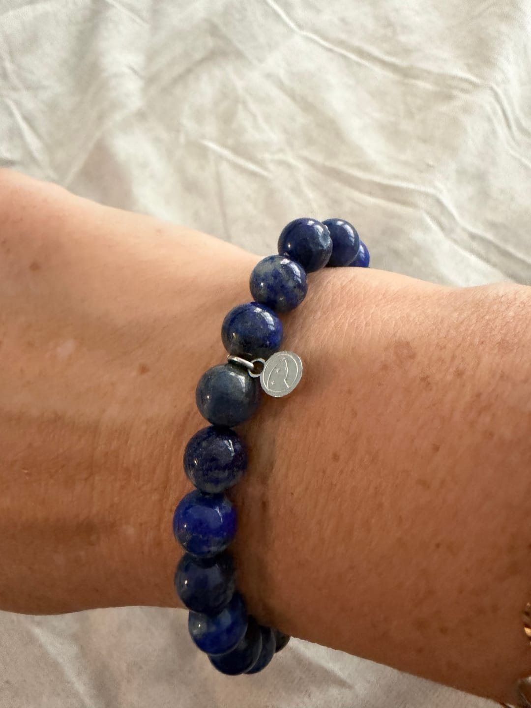 Customer photo review of Lapis Lazuli Bracelet