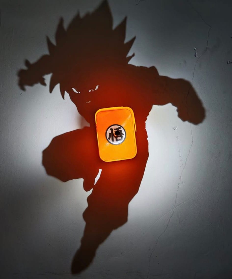 Customer photo review of Goku Shadow Projection Wall Lamp