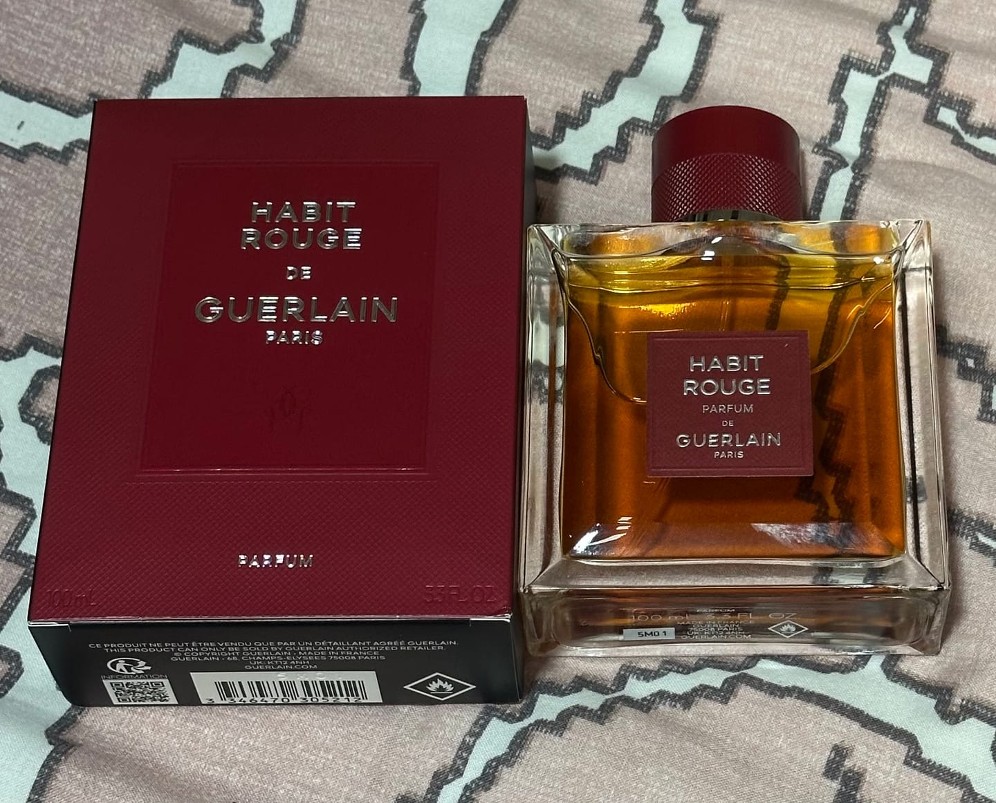 Customer photo review of Guerlain Habit Rouge Parfum For Men 2024 Launch