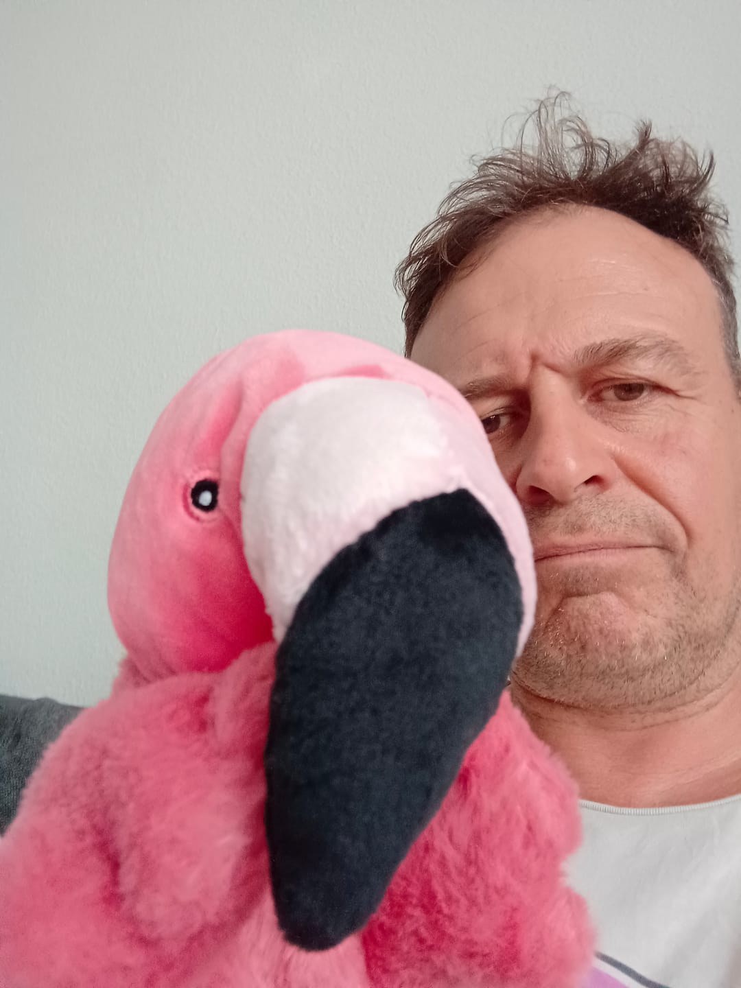 Customer photo review of Flamant Rose Marionnette