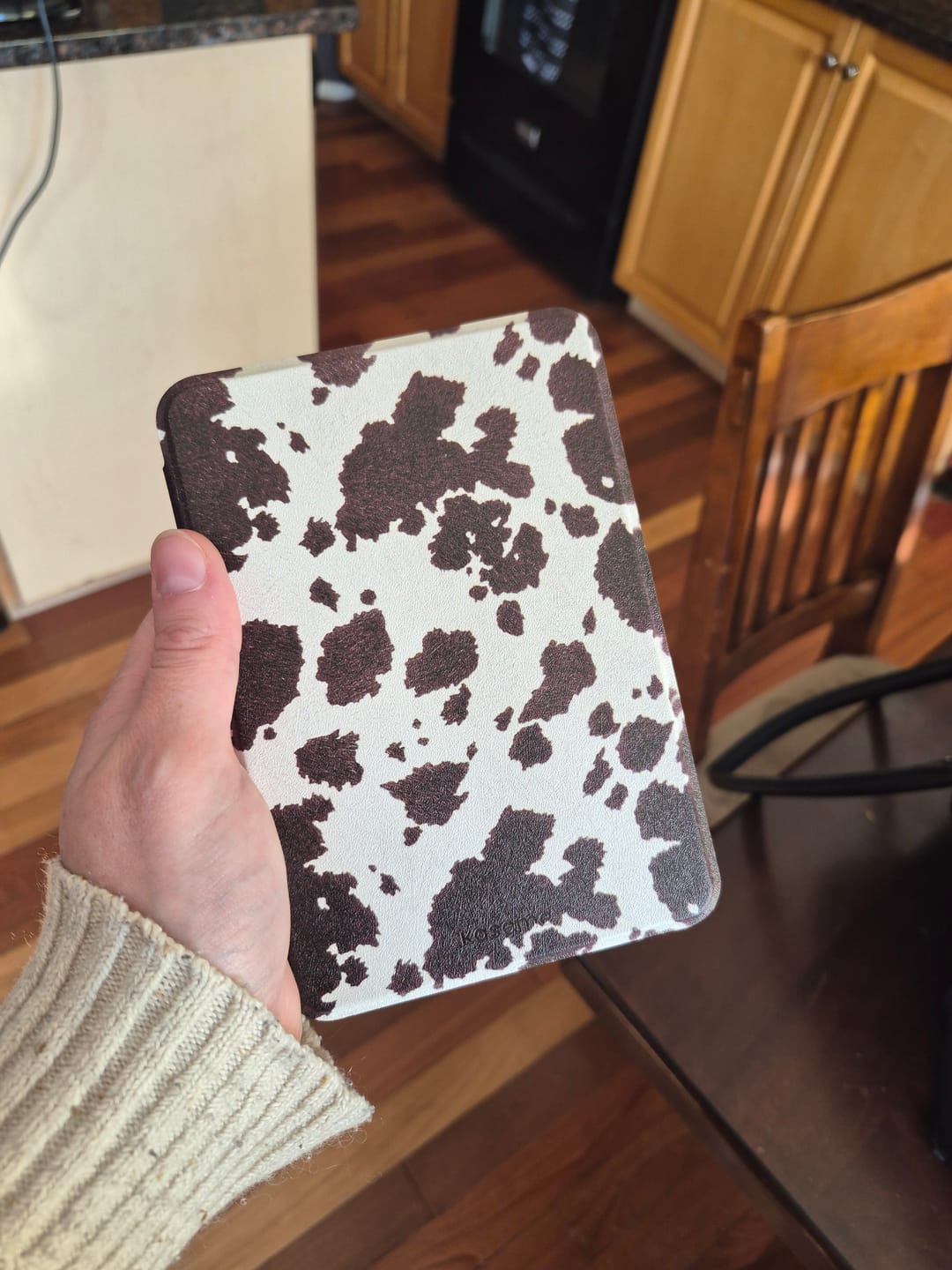 Customer photo review of Cowboy Latte E-Reader Case