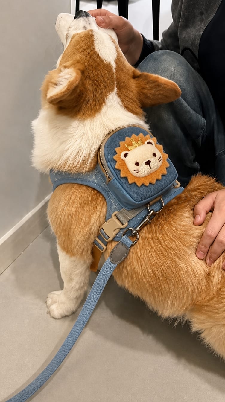 Customer photo review of WUFFLE™ Pet Backpack Harness V2