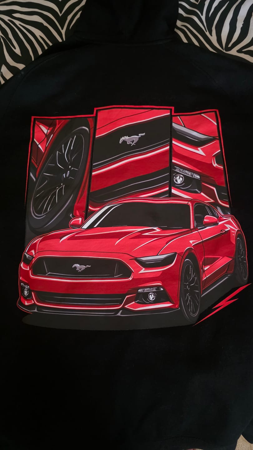 Customer photo review of Your Car On A Hoodie - Deluxe Edition