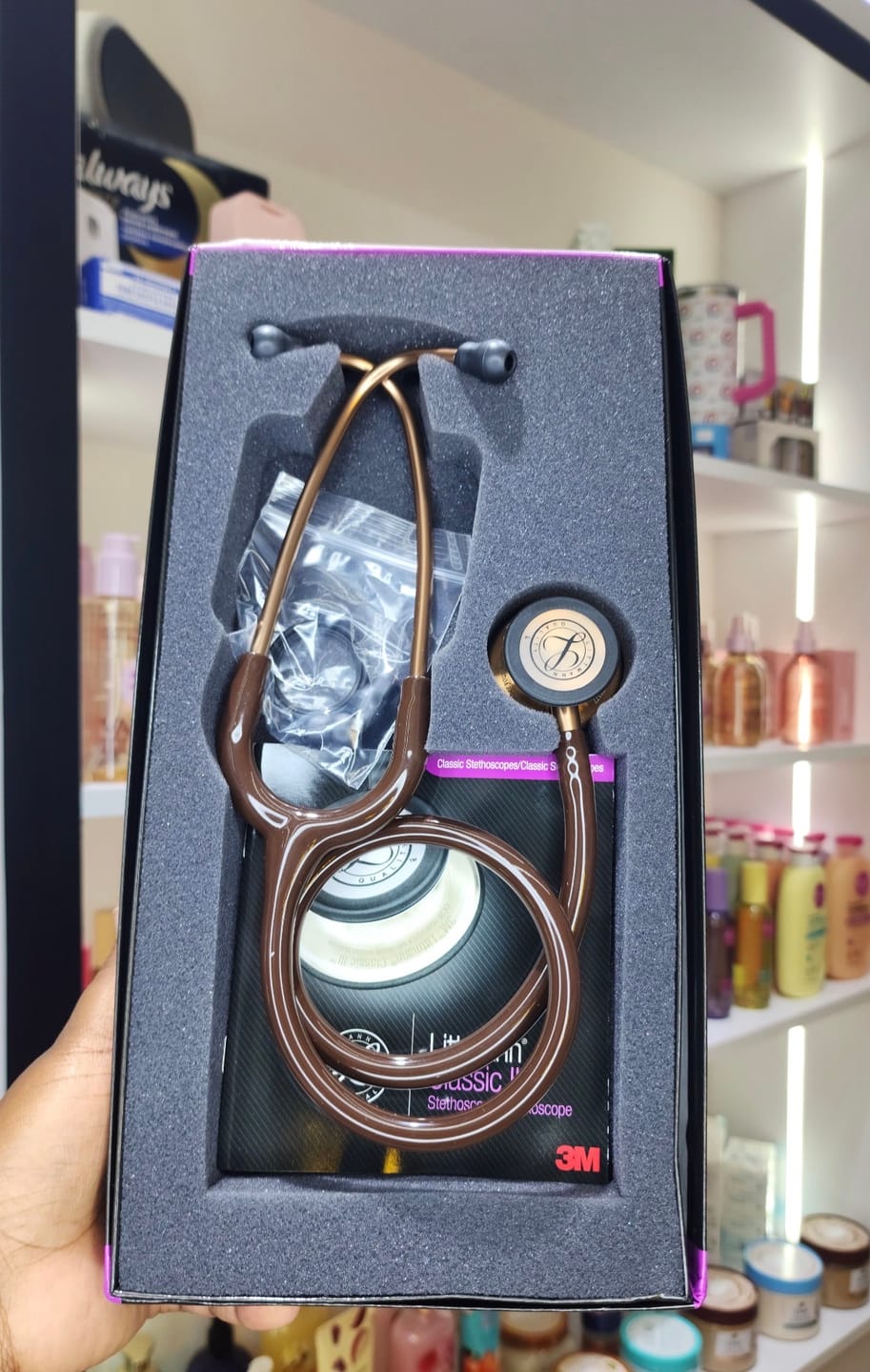 Customer photo review of Littmann Classic III Monitoring Stethoscope: Mirror & Plum - Pink Stem 5960