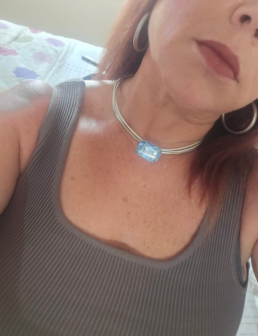 Customer photo review of The Gem Choker Necklace