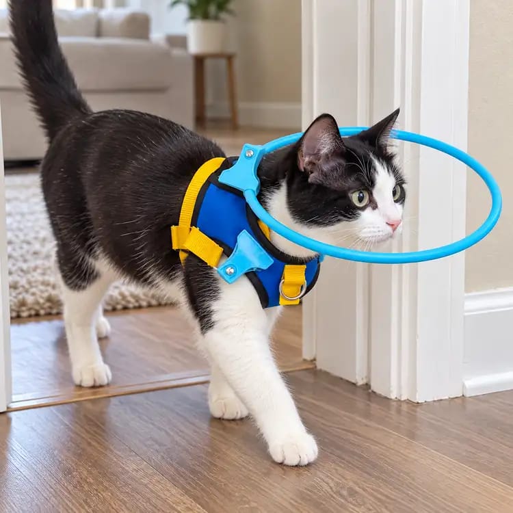 Customer photo review of Halo Safety Ring for Blind Pets