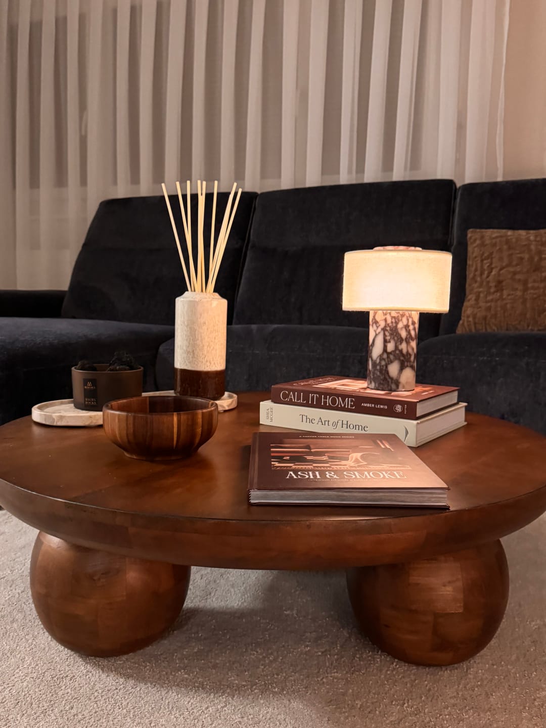 Customer photo review of Auríe Portable Lamp | Calacatta Viola