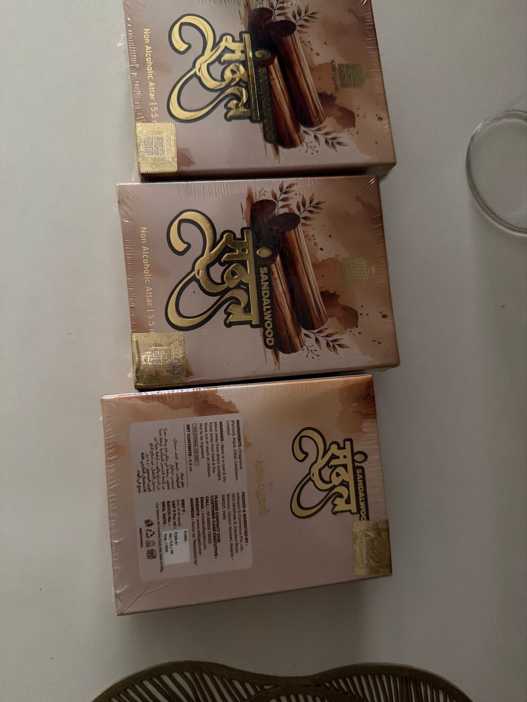 Customer photo review of Sandal (Chandan) Luxury Attar Perfume 5.5 ML