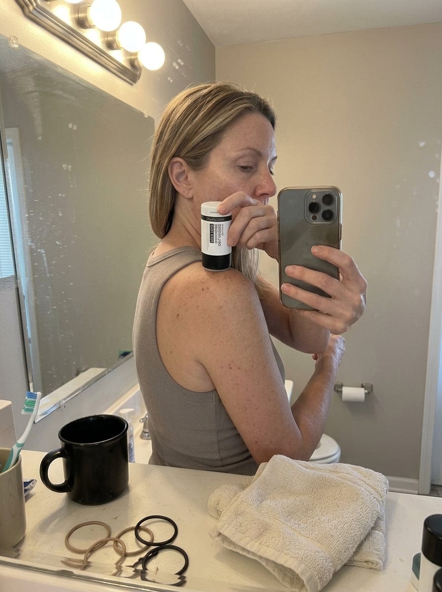 Customer photo review of Serivalo™ Glycolic Acid Exfoliating Body Stick